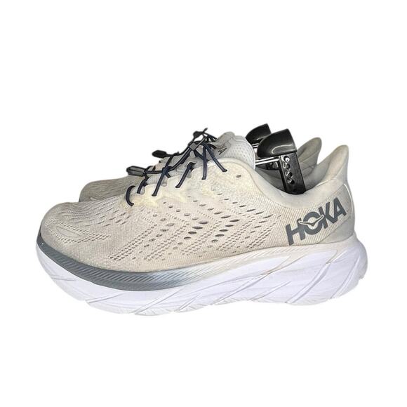 Hoka One One Other - Mens Hoka One One Clifton 8 Wide Cushioned Sneakers Size 9.5 Gray BIN37